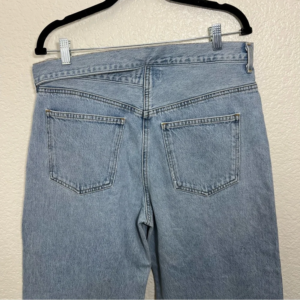 AGOLDE Blue Broken Waistband Jeans